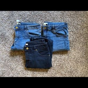 BUNDLE 3 Pairs of H&M Skinny Jeans (all size 10)